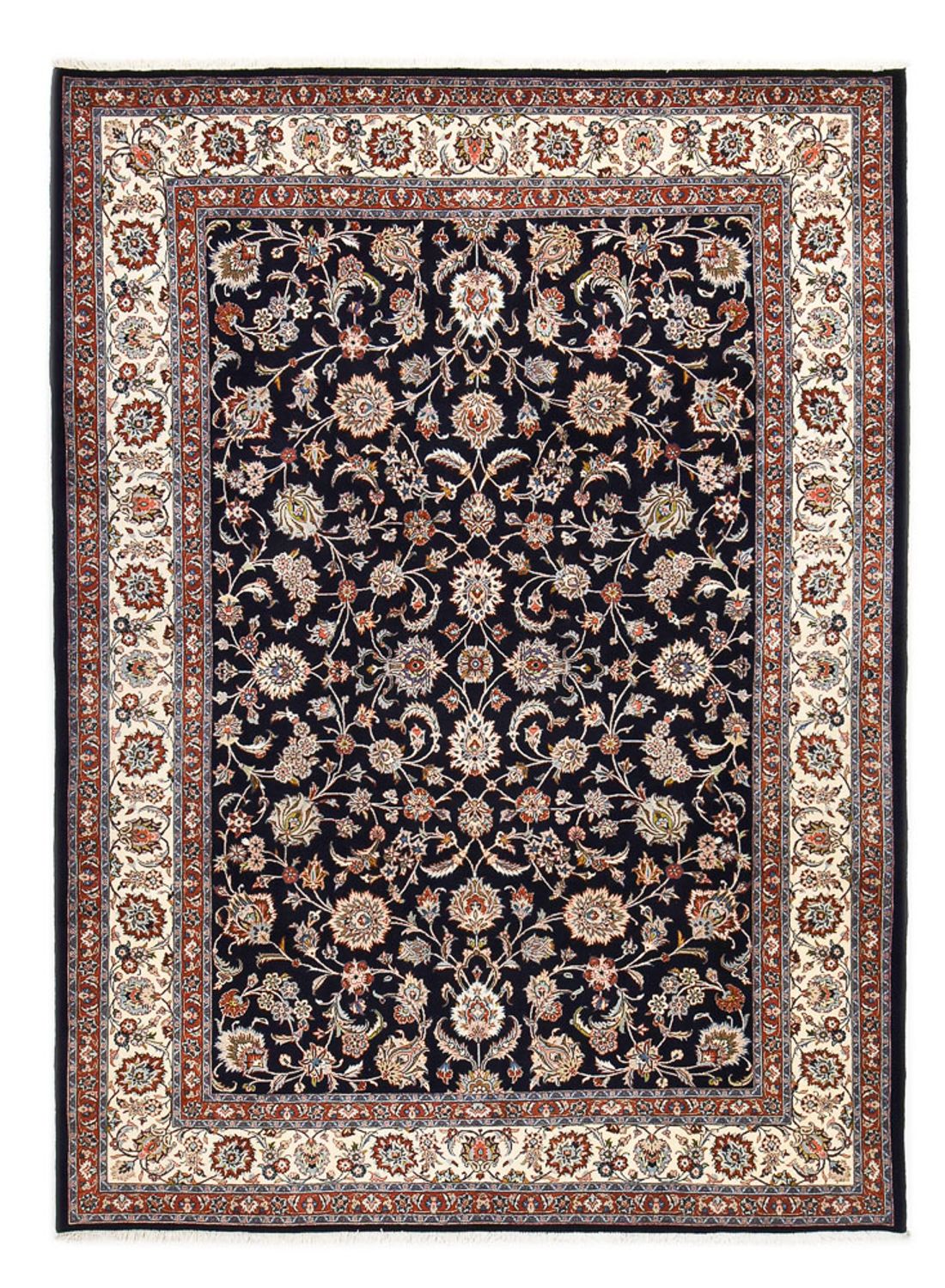 Alfombra persa - Clásica - Real - 343 x 250 cm - azul oscuro