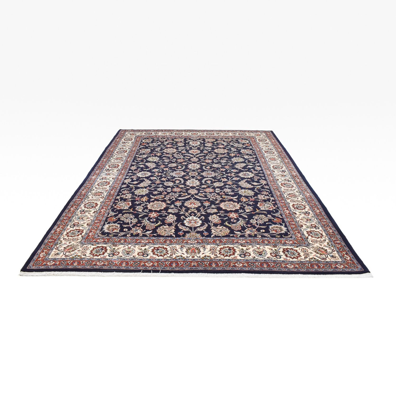 Alfombra persa - Clásica - Real - 343 x 250 cm - azul oscuro