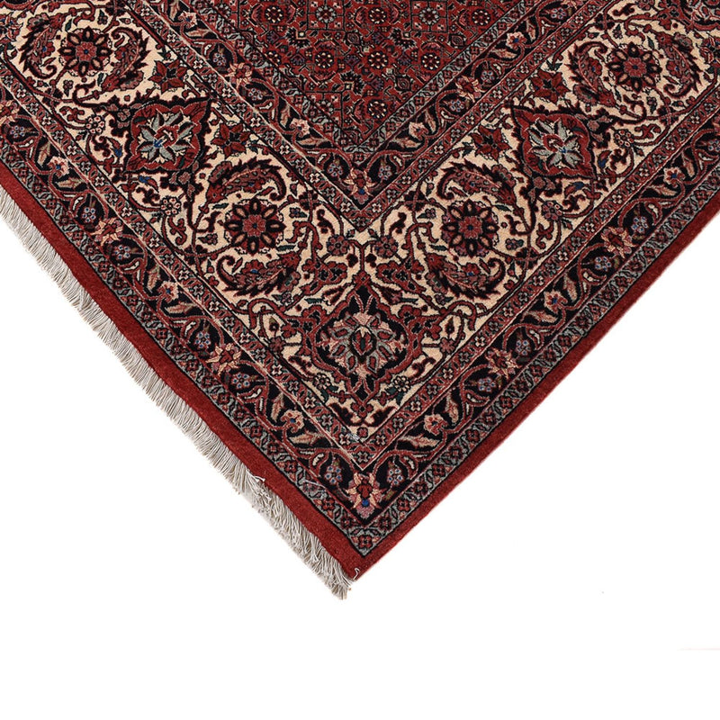 Alfombra persa - Bidjar - 392 x 300 cm - rojo burdeos