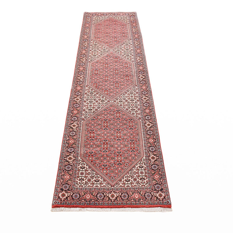 Alfombra de pasillo Alfombra persa - Bidjar - 298 x 72 cm - óxido