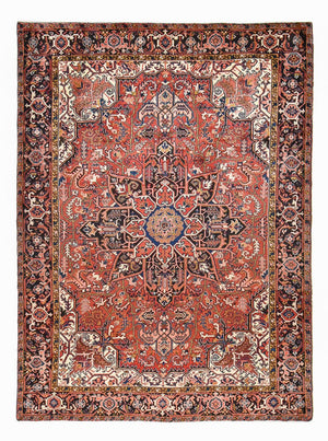 Alfombra persa - Nómada - 344 x 256 cm - rojo claro
