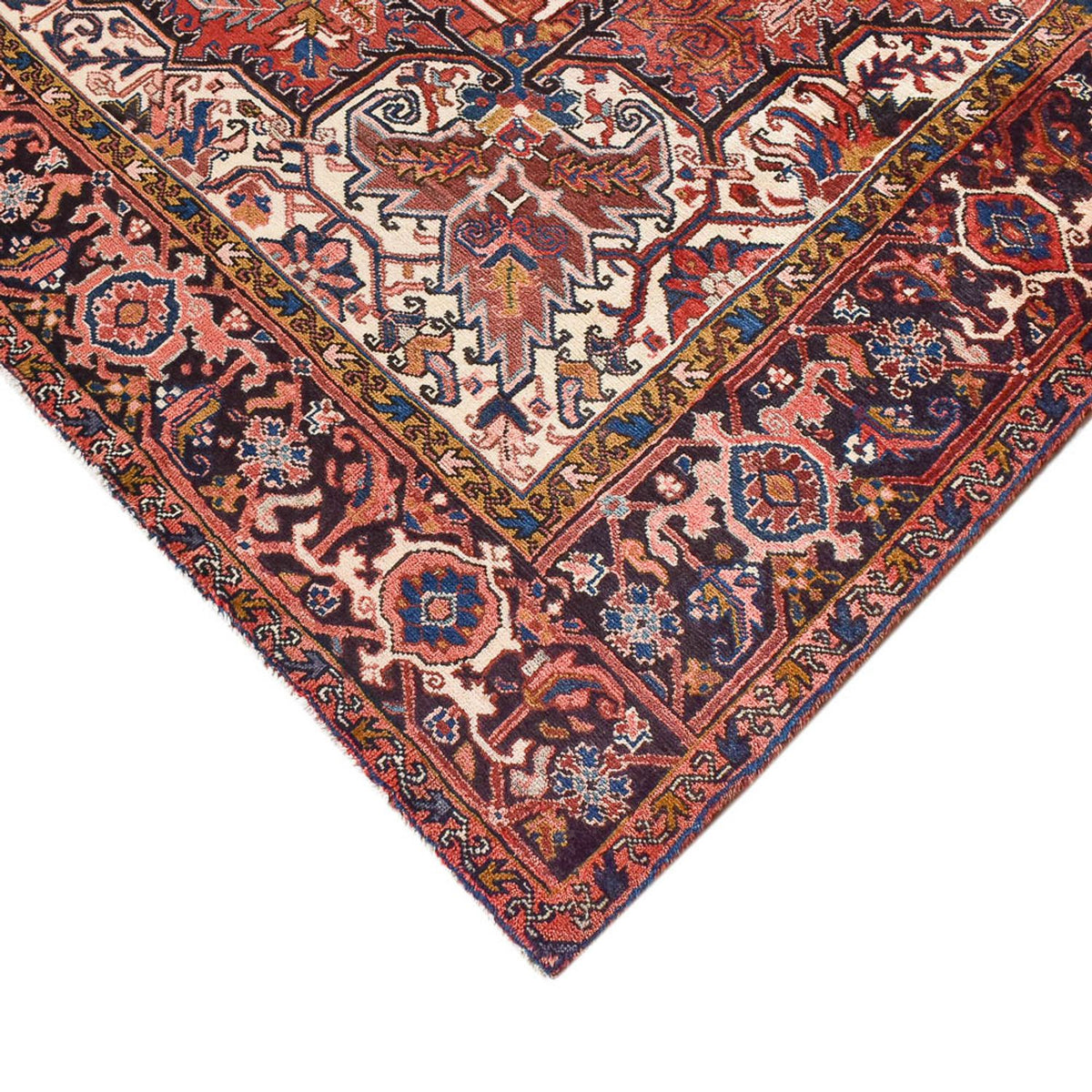 Alfombra persa - Nómada - 344 x 256 cm - rojo claro