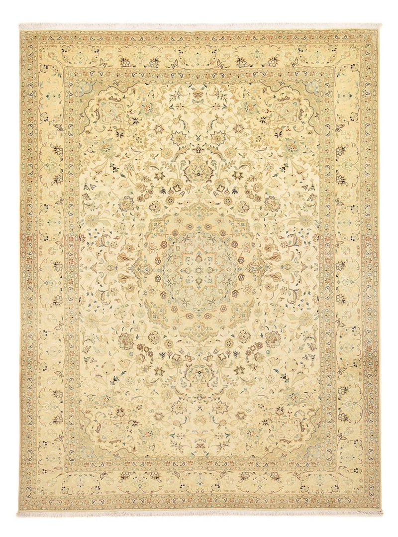 Alfombra Persa - Tabriz - Real - 342 x 252 cm - beige claro