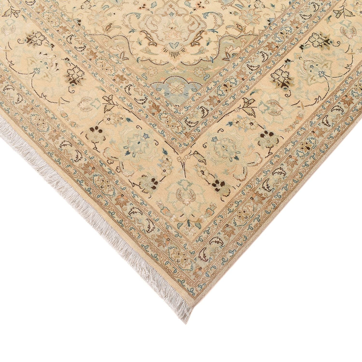 Alfombra Persa - Tabriz - Real - 342 x 252 cm - beige claro