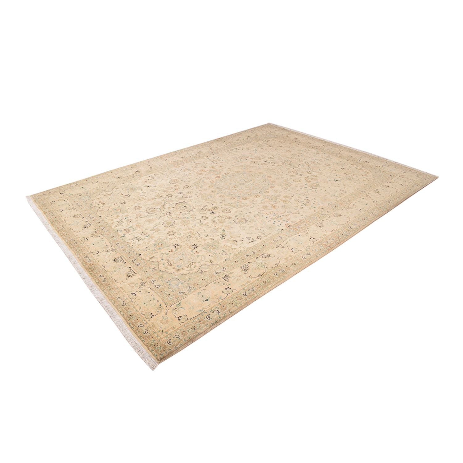 Alfombra Persa - Tabriz - Real - 342 x 252 cm - beige claro