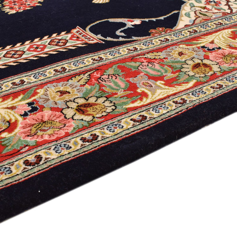 Alfombra Persa - Ghom - Royal - 218 x 135 cm - azul oscuro
