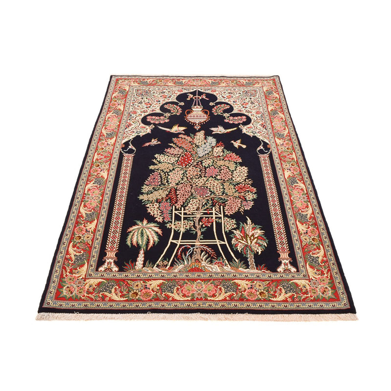 Alfombra Persa - Ghom - Royal - 218 x 135 cm - azul oscuro