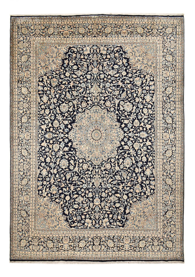 Alfombra persa - Real - 420 x 300 cm - azul oscuro