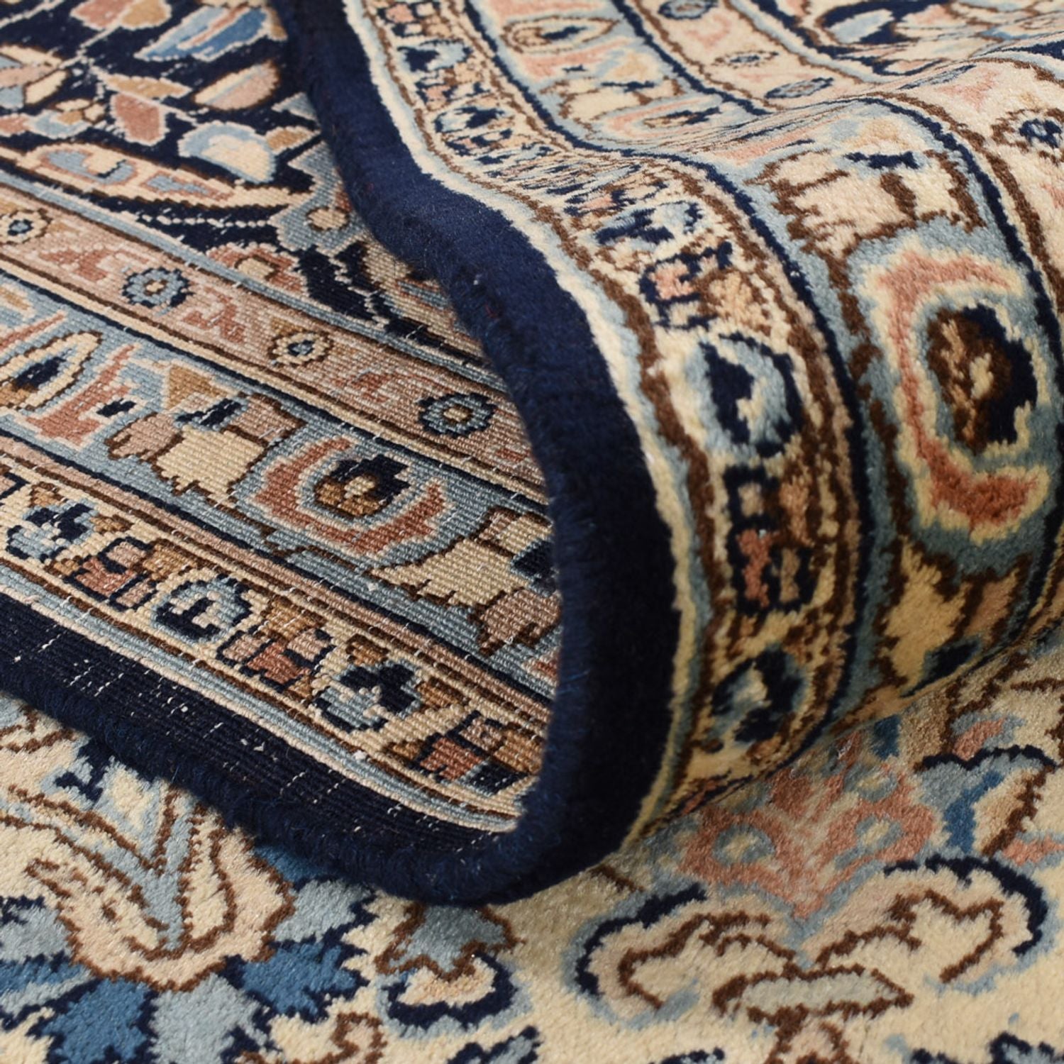 Alfombra persa - Real - 420 x 300 cm - azul oscuro