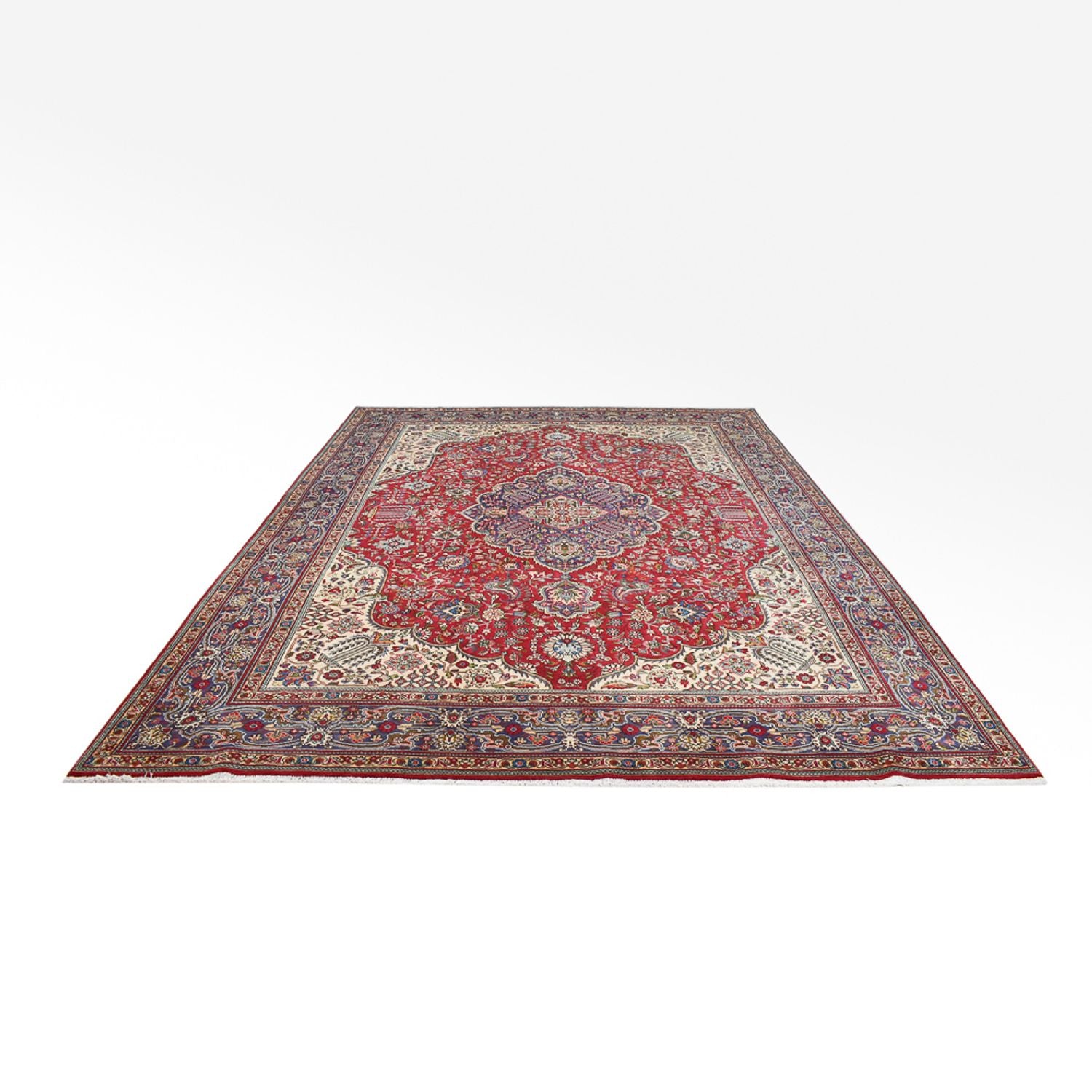 Alfombra Persa - Tabriz - Real - 396 x 298 cm - rojo