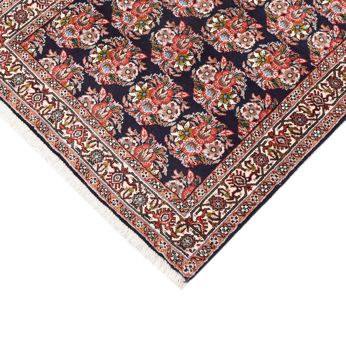 Alfombra de pasillo Alfombra persa - Bidjar - 200 x 70 cm - azul oscuro