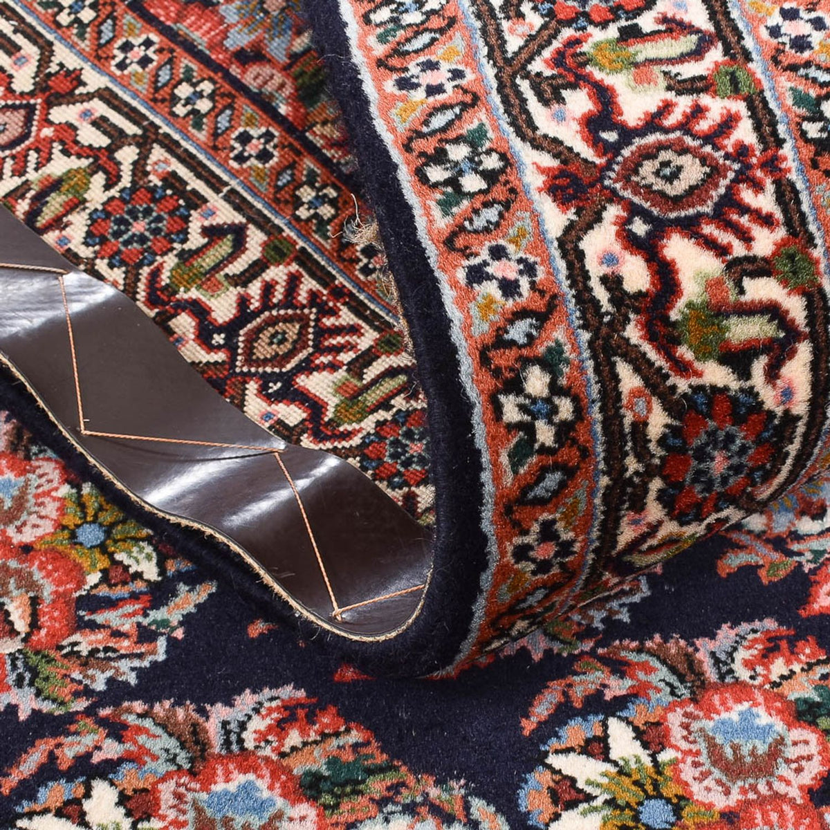 Alfombra de pasillo Alfombra persa - Bidjar - 200 x 70 cm - azul oscuro