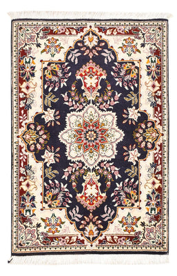 Alfombra Persa - Tabriz - Real - 90 x 60 cm - azul oscuro