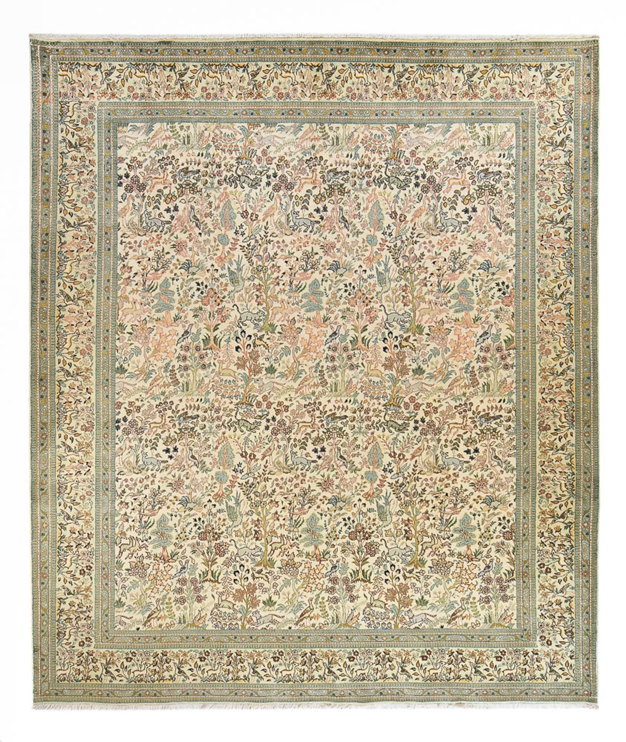 Alfombra persa - Clásica forma especial  - 365 x 302 cm - verde claro