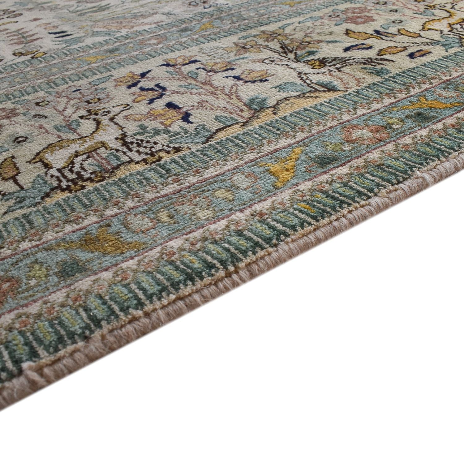 Alfombra persa - Clásica forma especial  - 365 x 302 cm - verde claro