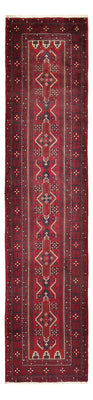 Alfombra de pasillo Alfombra Belutsch - 414 x 97 cm - rojo