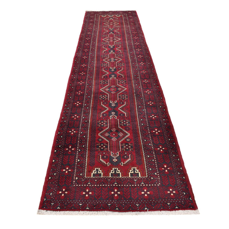 Alfombra de pasillo Alfombra Belutsch - 414 x 97 cm - rojo