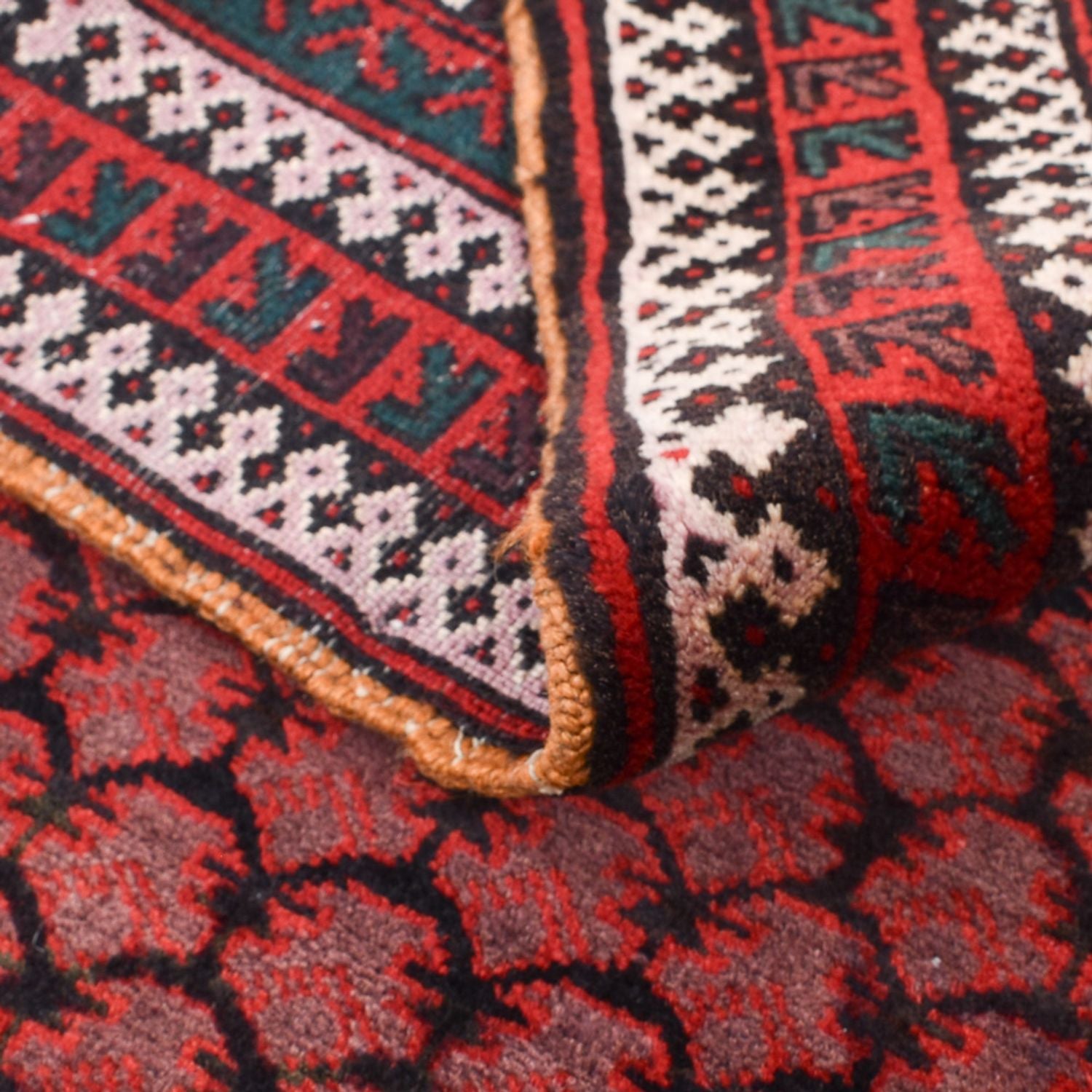 Alfombra Belutsch - 141 x 94 cm - rojo