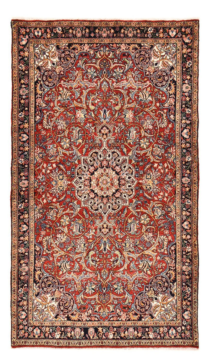 Alfombra persa - Bidjar - 225 x 132 cm - rojo