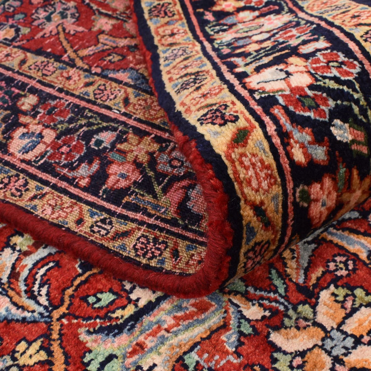 Alfombra persa - Bidjar - 225 x 132 cm - rojo