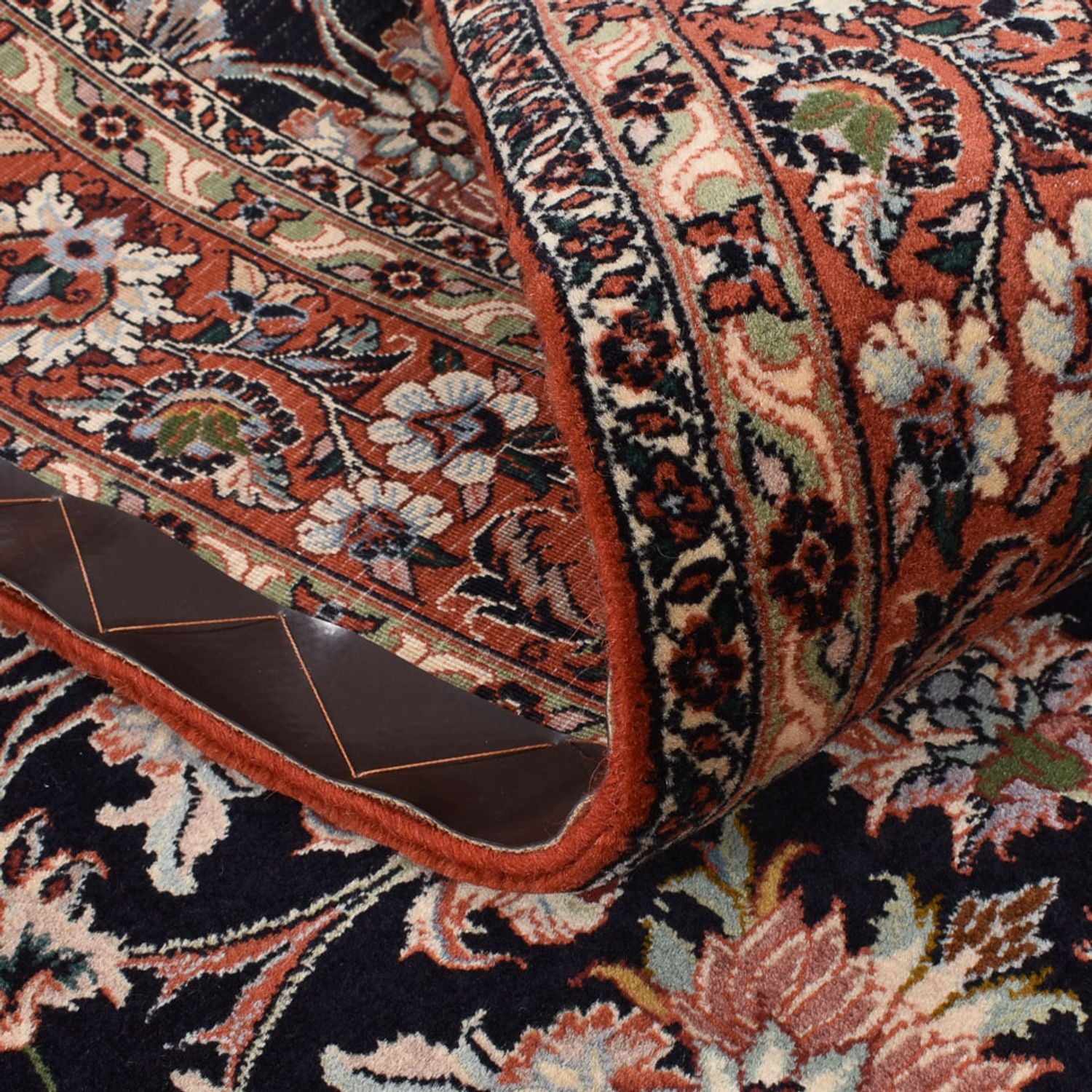 Alfombra persa - Bidjar - 223 x 140 cm - azul oscuro