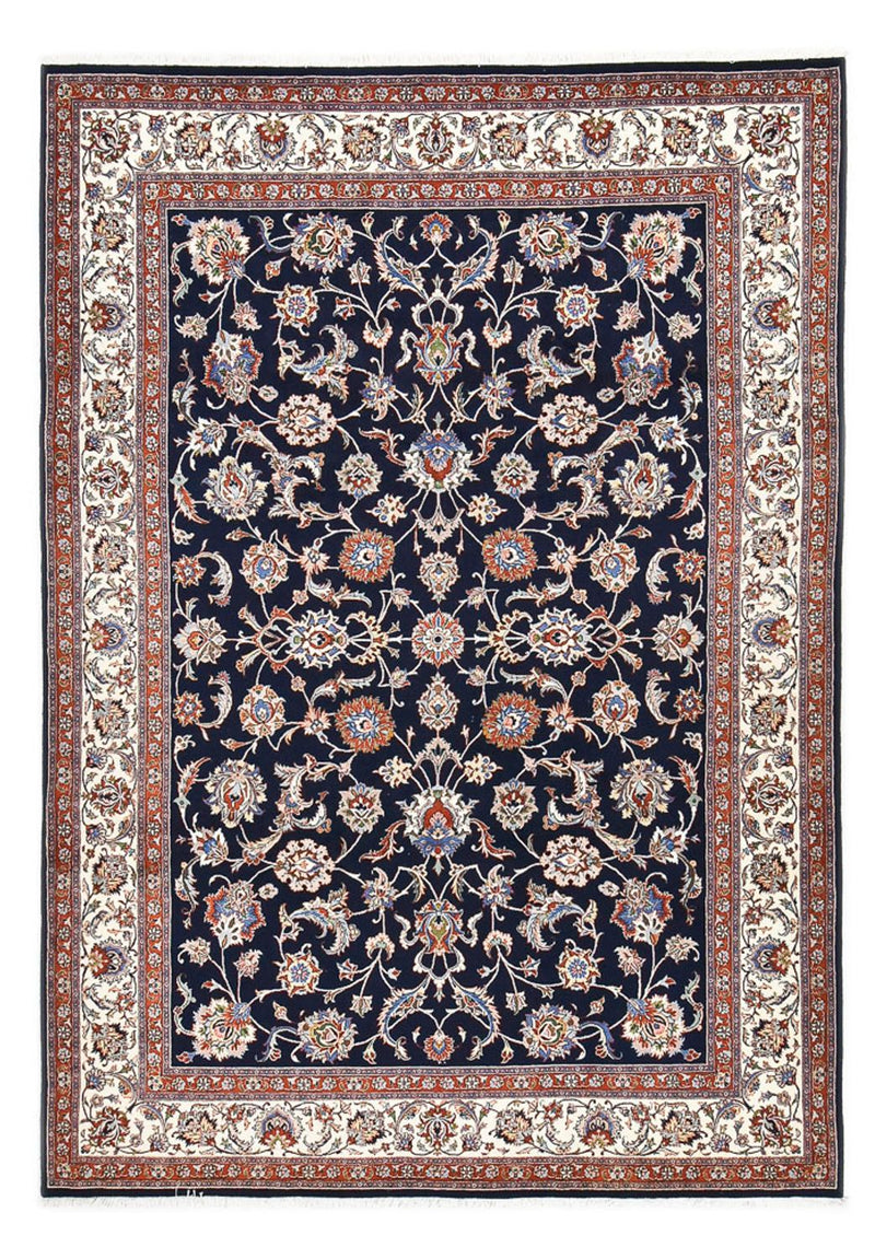 Alfombra persa - Clásica - Real - 342 x 243 cm - azul oscuro