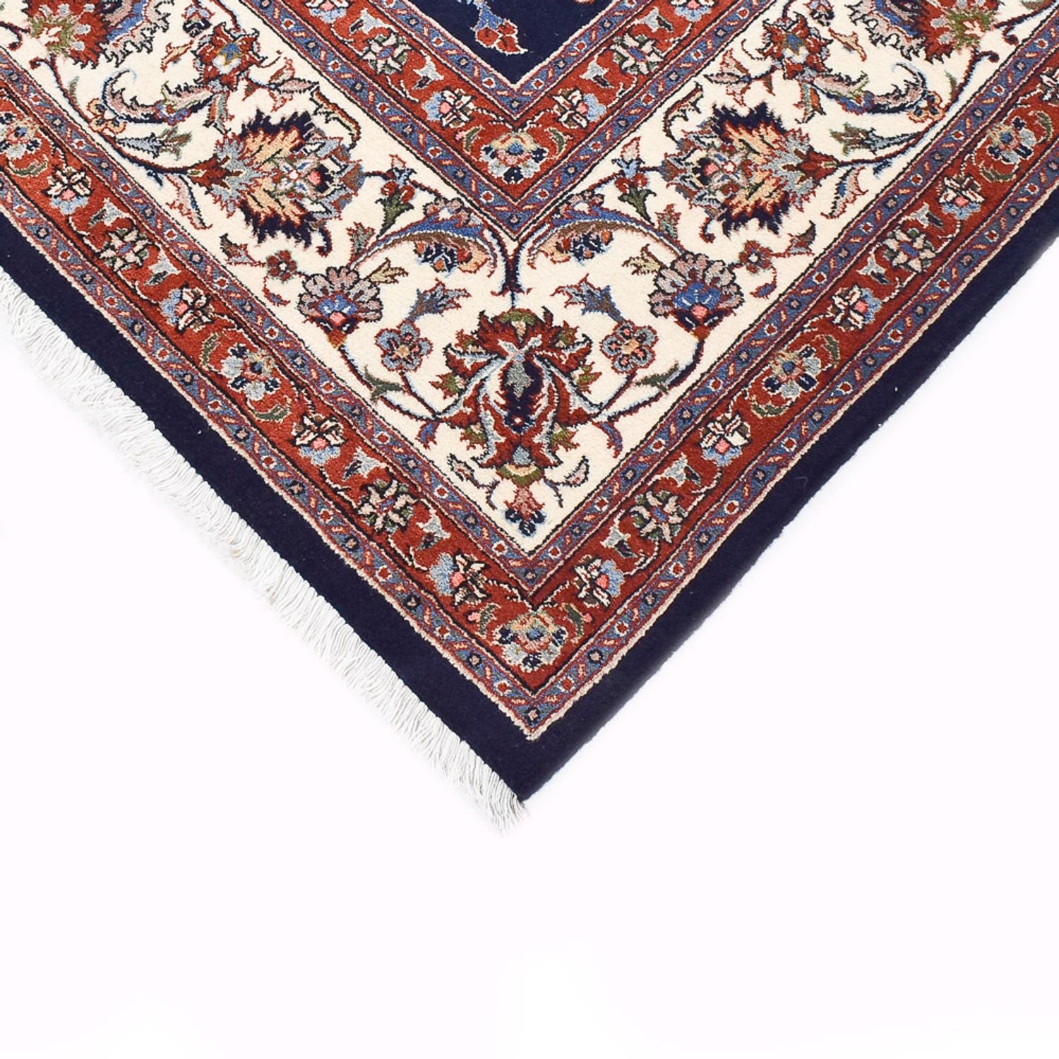 Alfombra persa - Clásica - Real - 342 x 243 cm - azul oscuro