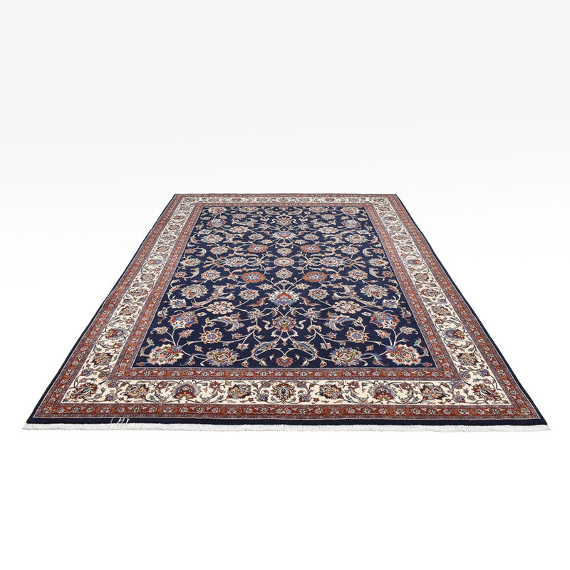 Alfombra persa - Clásica - Real - 342 x 243 cm - azul oscuro