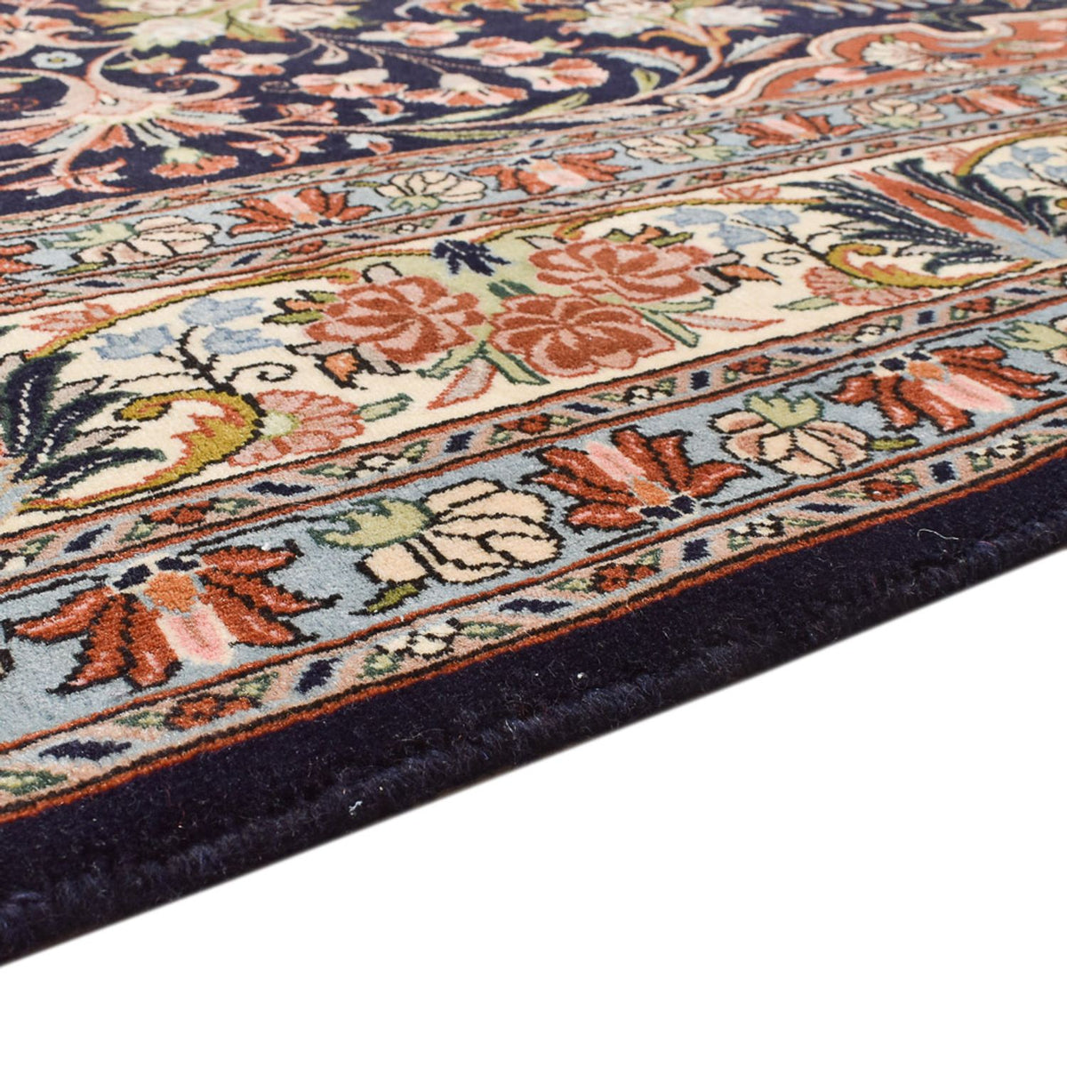 Alfombra persa - Bidjar - 304 x 200 cm - azul oscuro