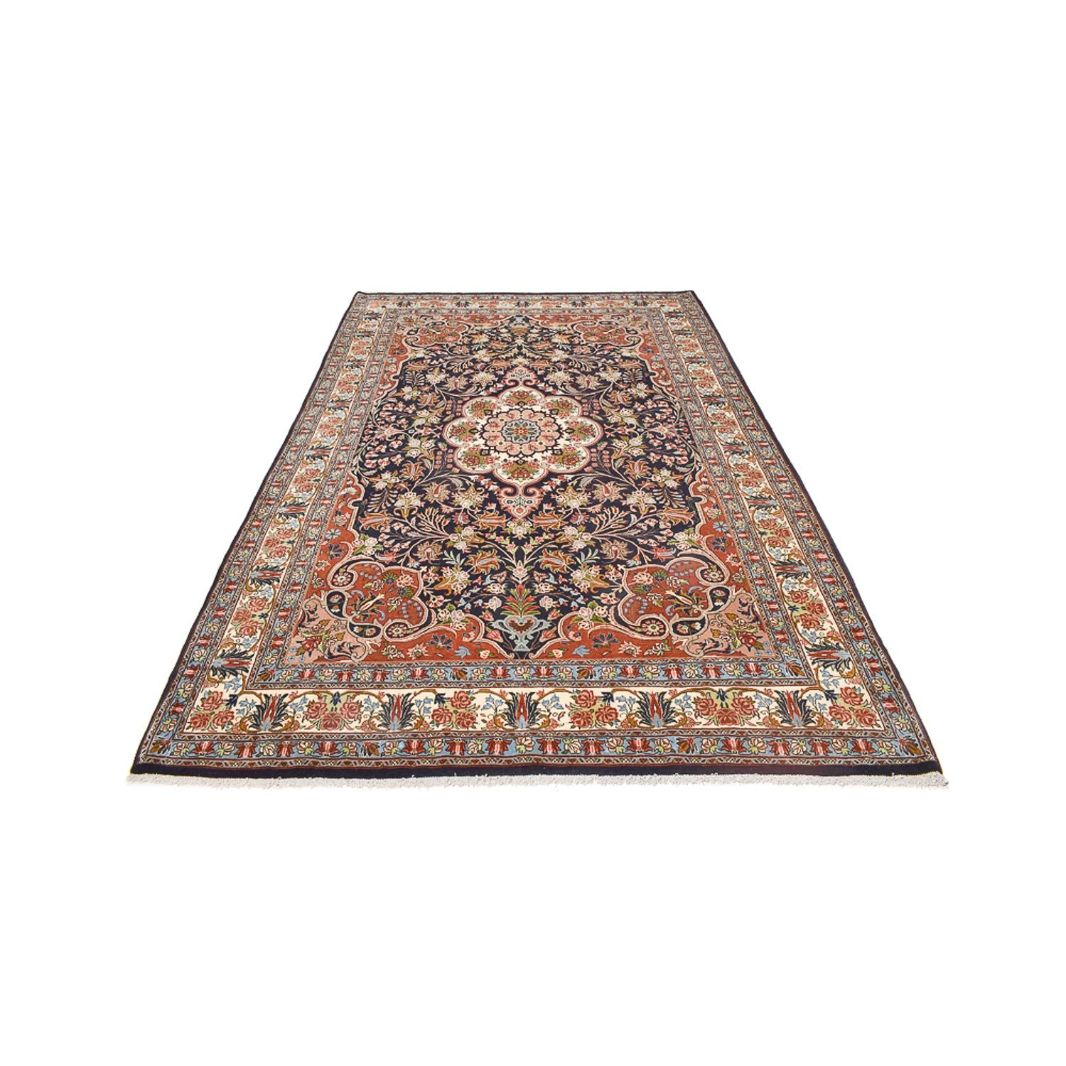 Alfombra persa - Bidjar - 304 x 200 cm - azul oscuro
