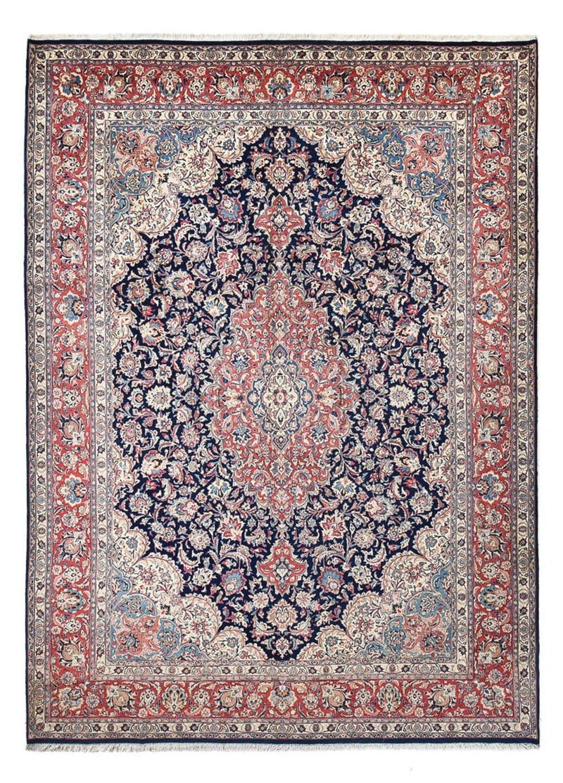Alfombra persa - Clásica - Real - 408 x 300 cm - azul oscuro