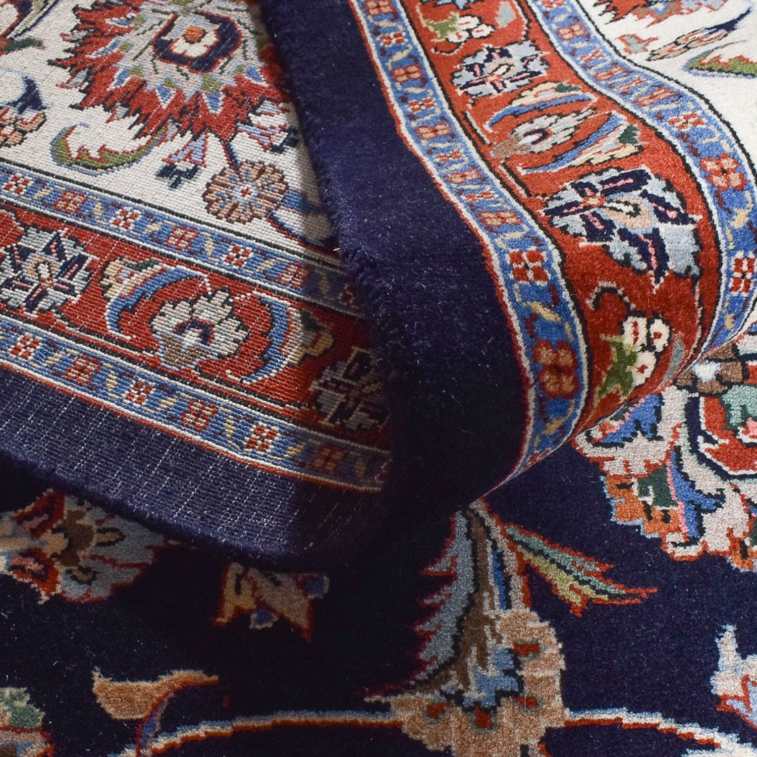 Alfombra persa - Clásica - 350 x 301 cm - azul oscuro