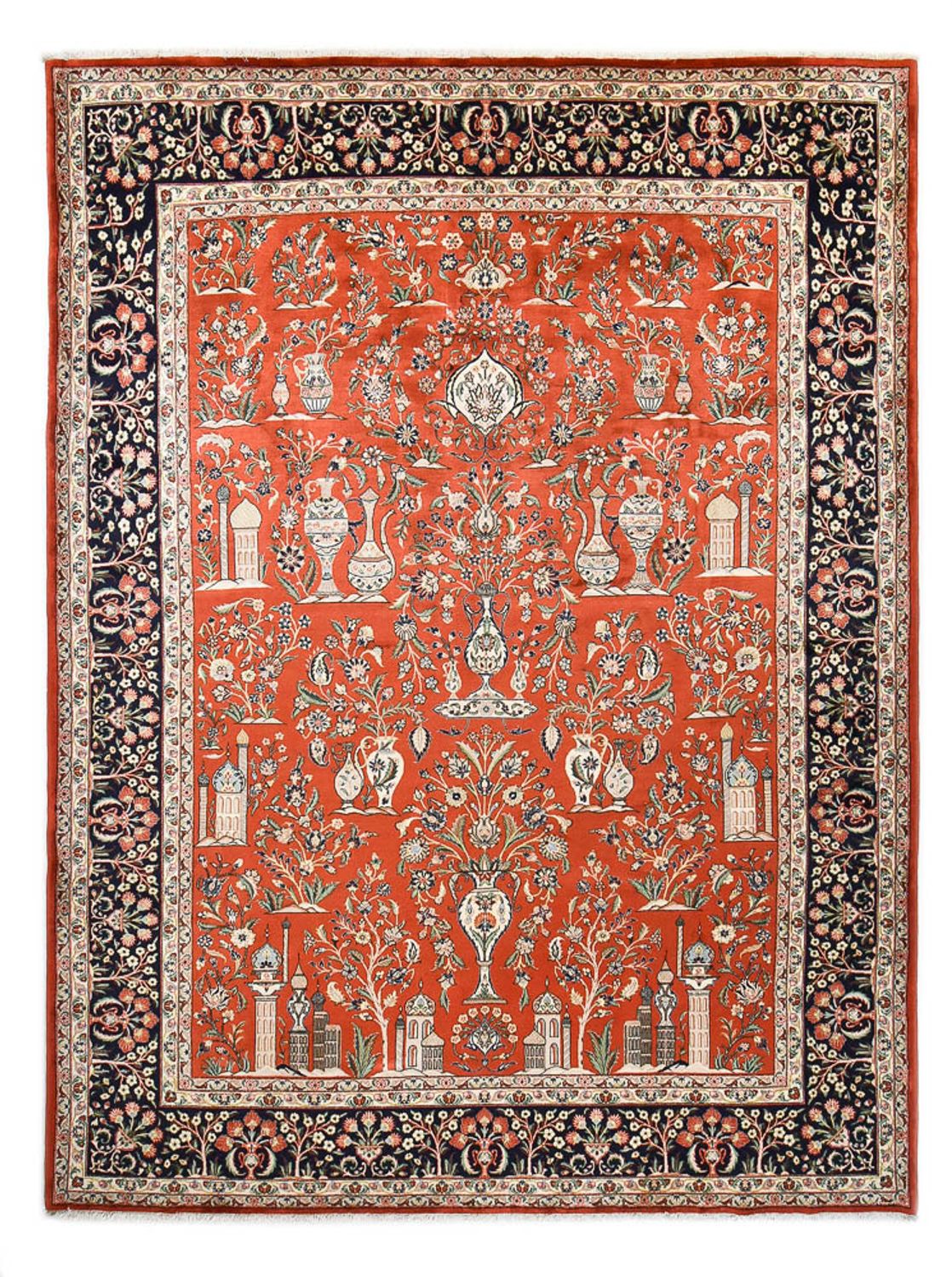 Alfombra persa - Clásica - Real - 398 x 298 cm - rojo
