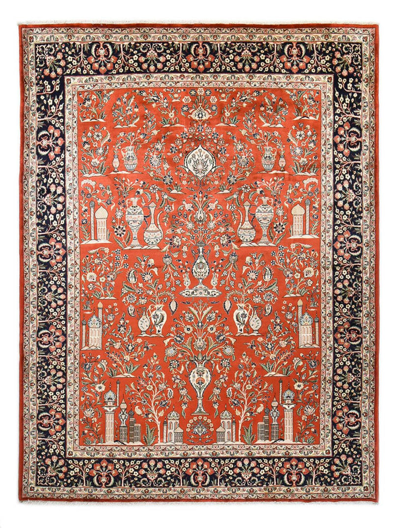 Alfombra persa - Clásica - Real - 398 x 298 cm - rojo