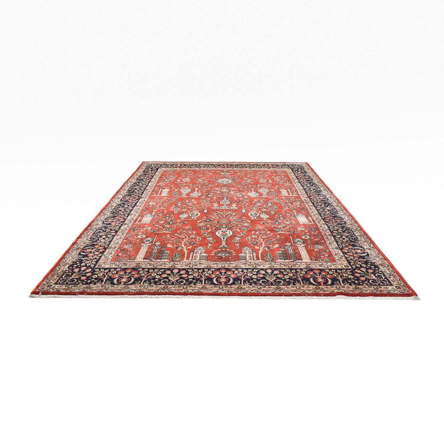 Alfombra persa - Clásica - Real - 398 x 298 cm - rojo