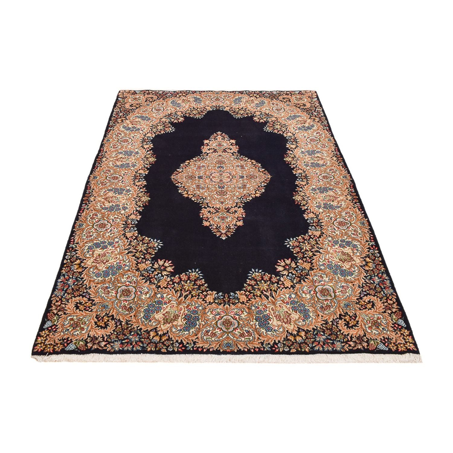 Alfombra persa - Real - 243 x 155 cm - azul oscuro