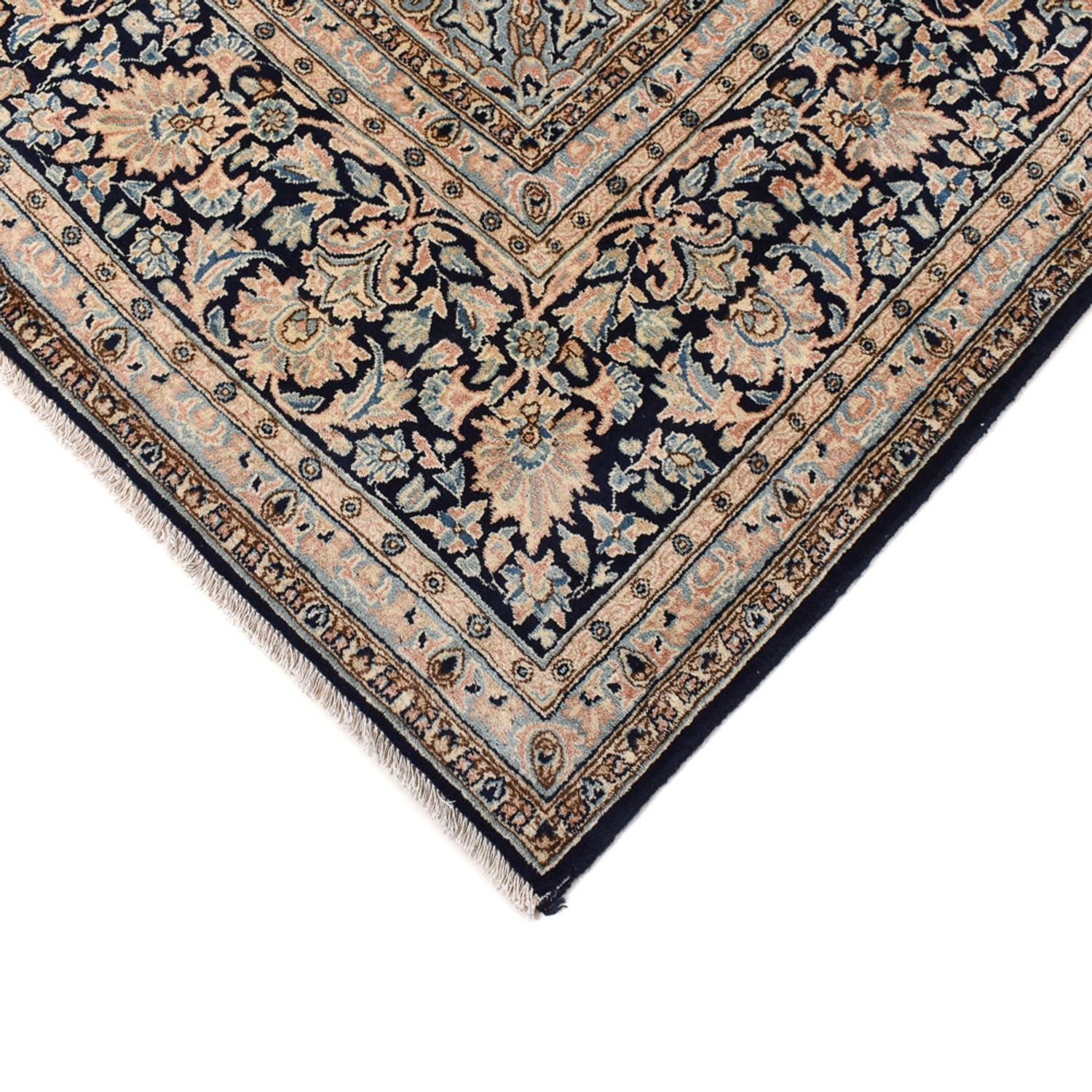Alfombra persa - Real - 402 x 285 cm - azul oscuro