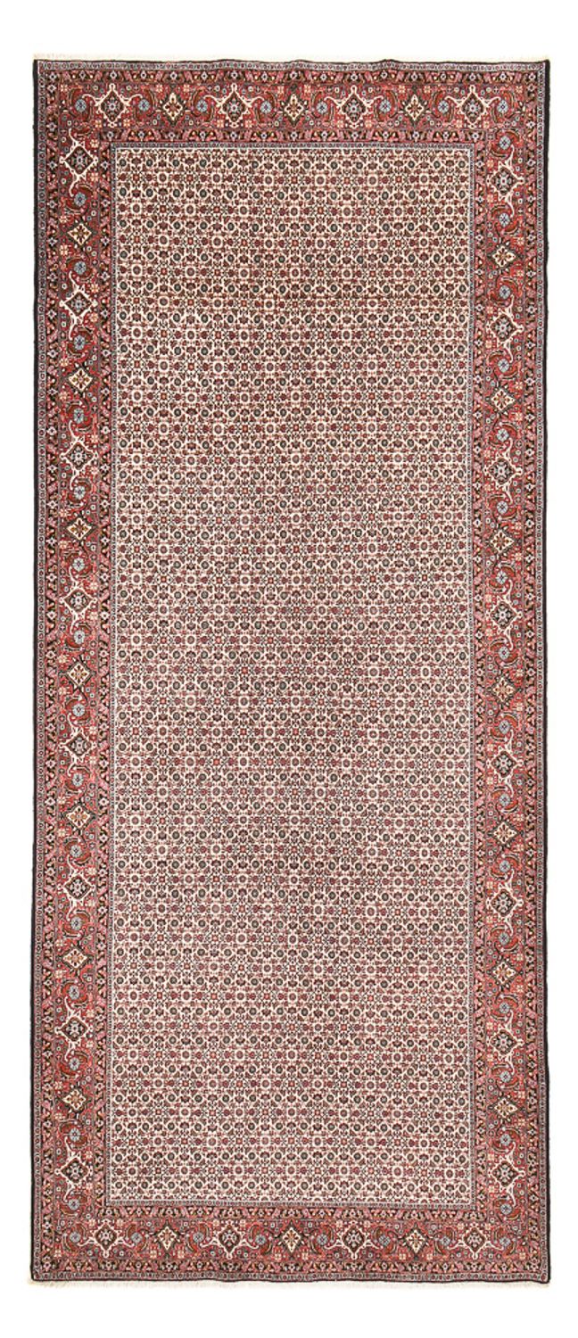 Alfombra de pasillo Alfombra persa - Bidjar - 494 x 204 cm - óxido