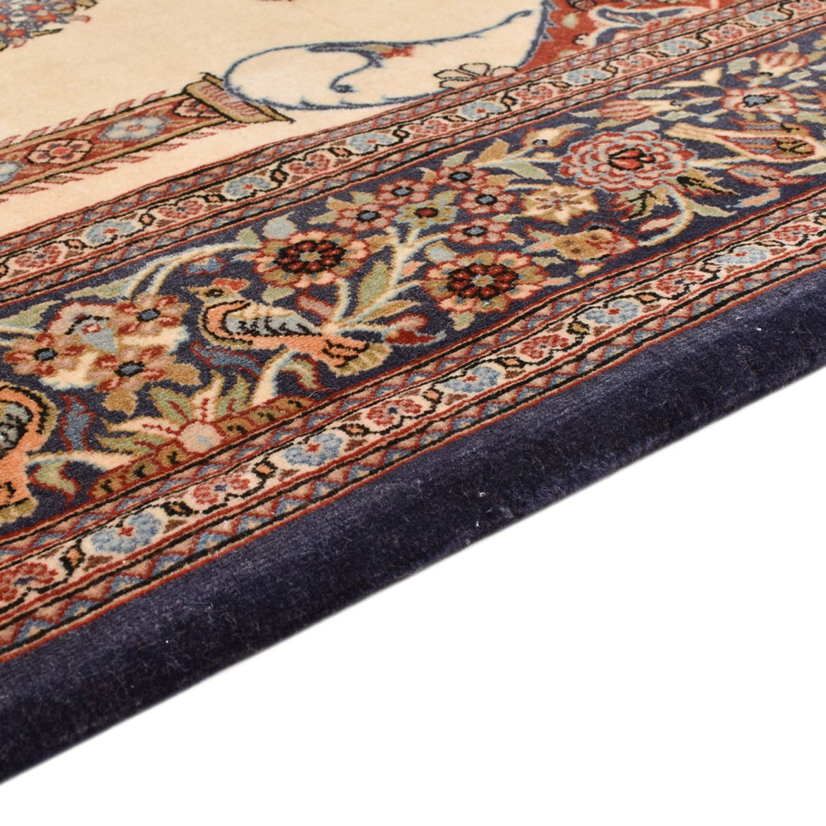 Alfombra Persa - Ghom - Royal - 204 x 132 cm - beige