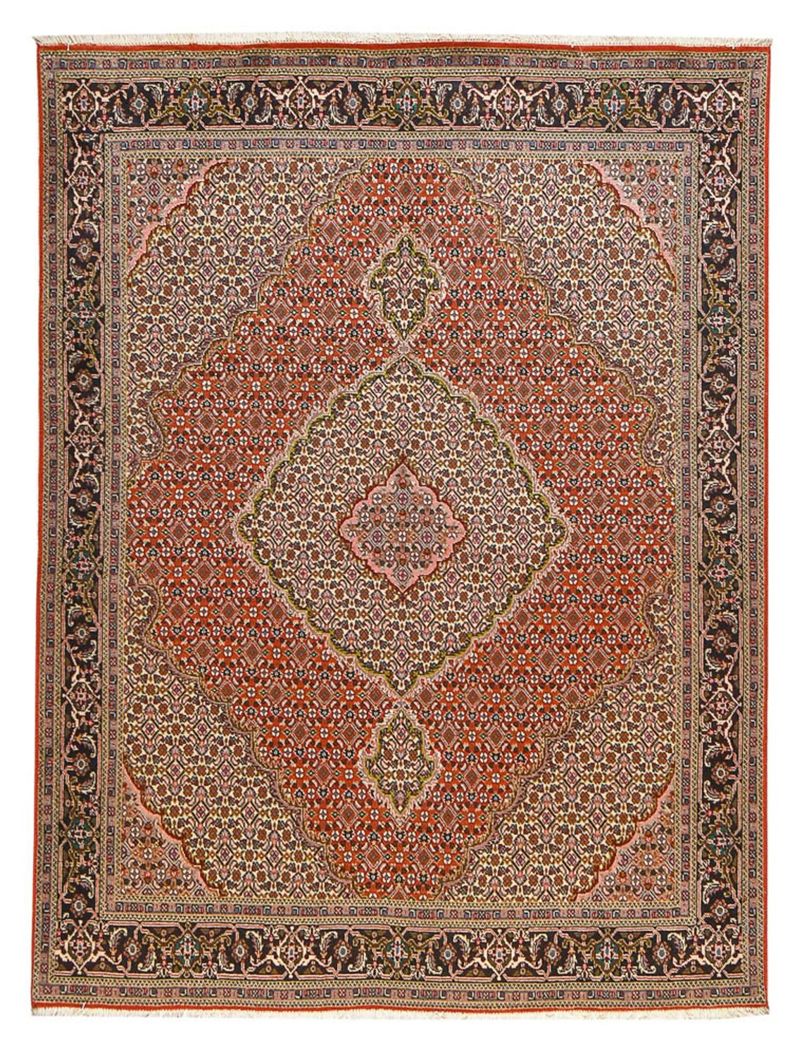 Alfombra Persa - Tabriz - Real - 200 x 152 cm - rojo