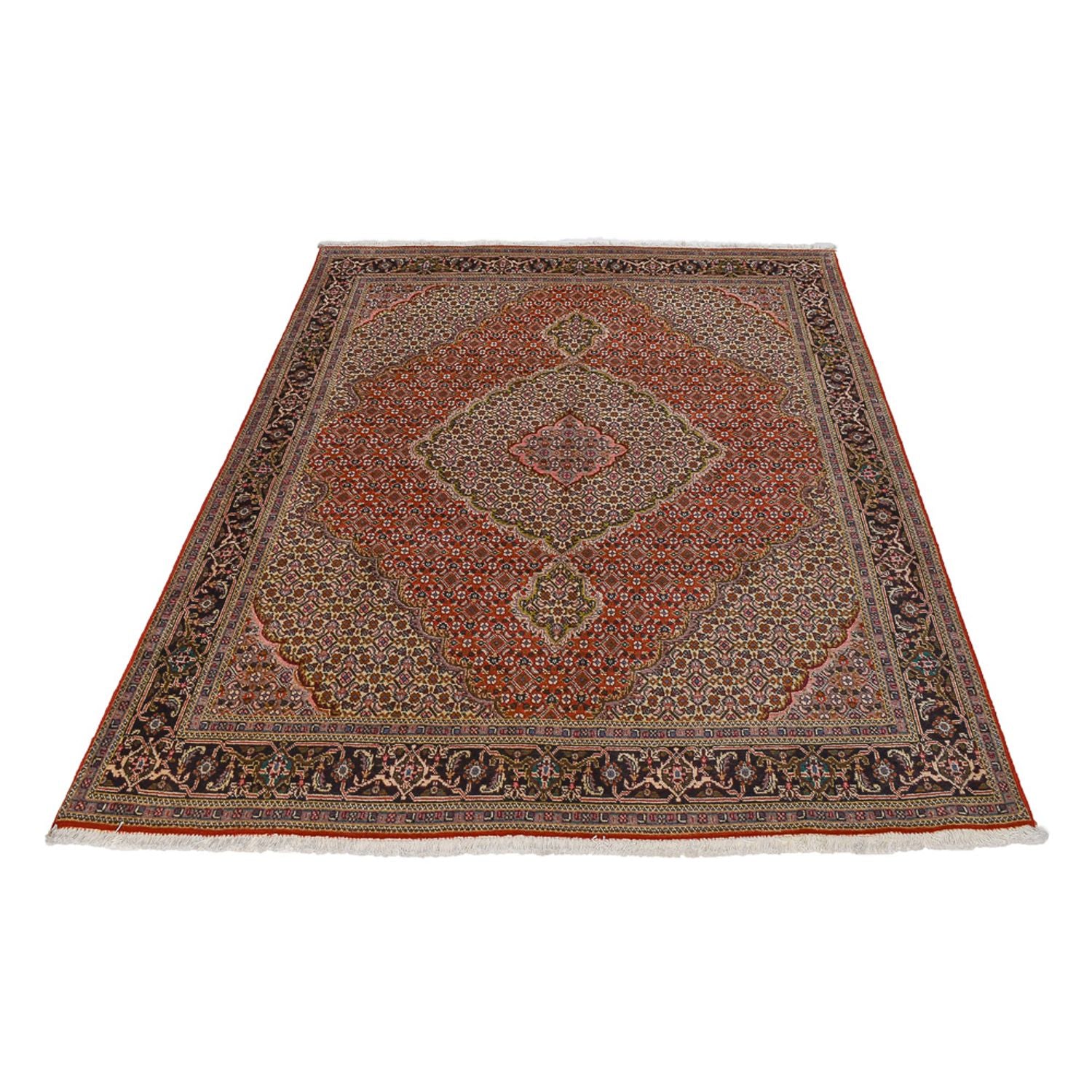 Alfombra Persa - Tabriz - Real - 200 x 152 cm - rojo
