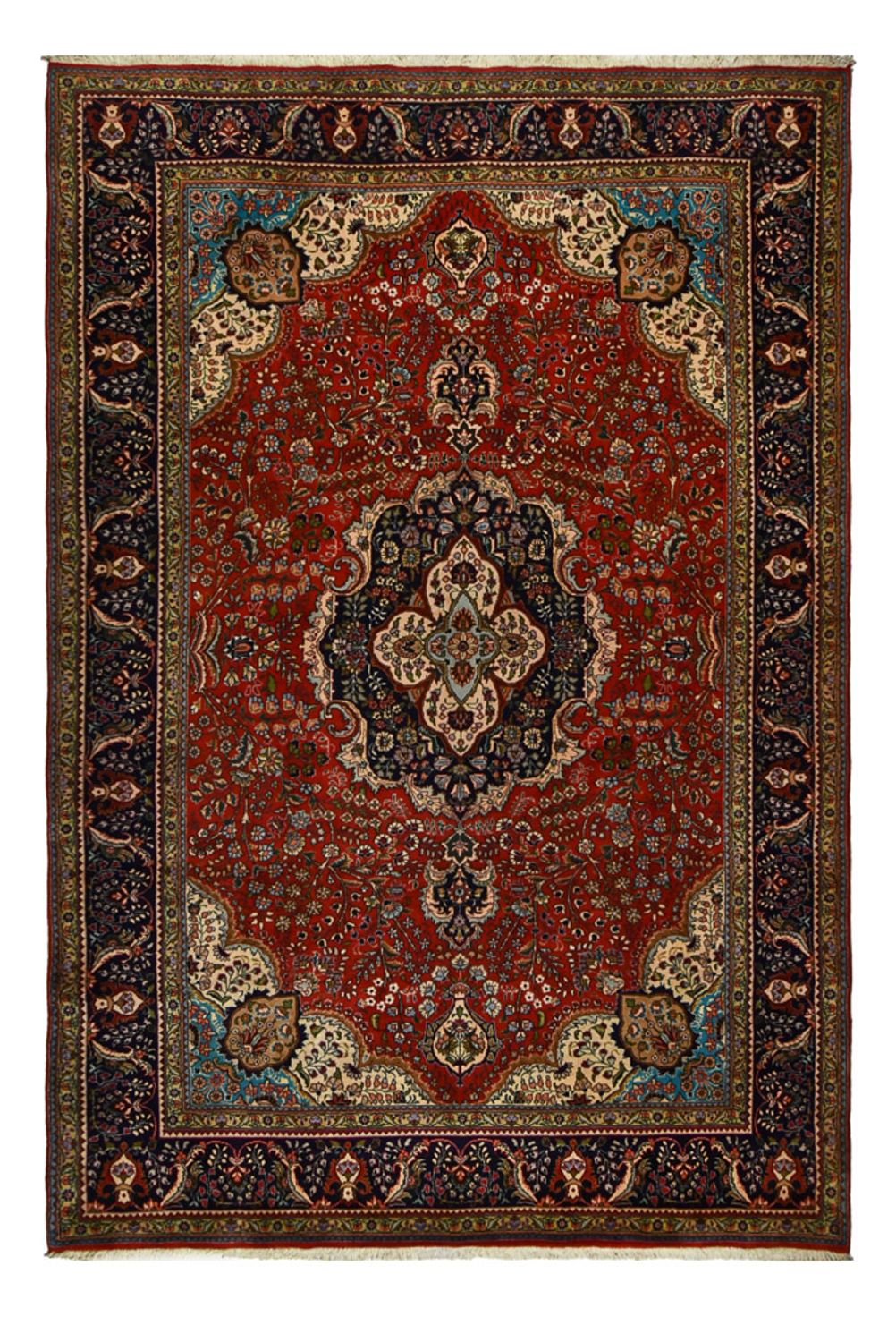 Alfombra Persa - Tabriz - Real - 302 x 205 cm - rojo