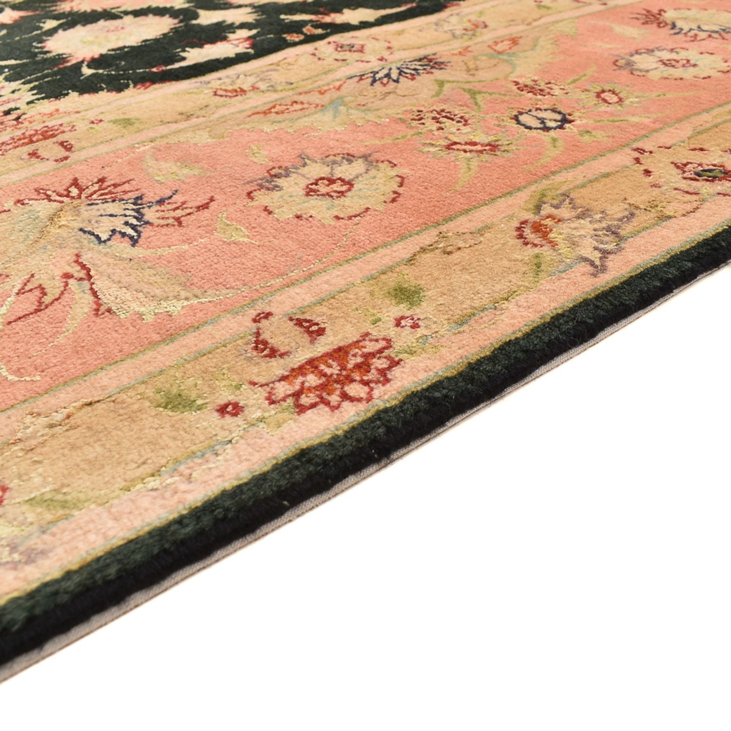 Alfombra Persa - Tabriz - Real cuadrado  - 202 x 196 cm - azul oscuro