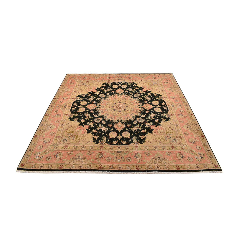 Alfombra Persa - Tabriz - Real cuadrado  - 202 x 196 cm - azul oscuro