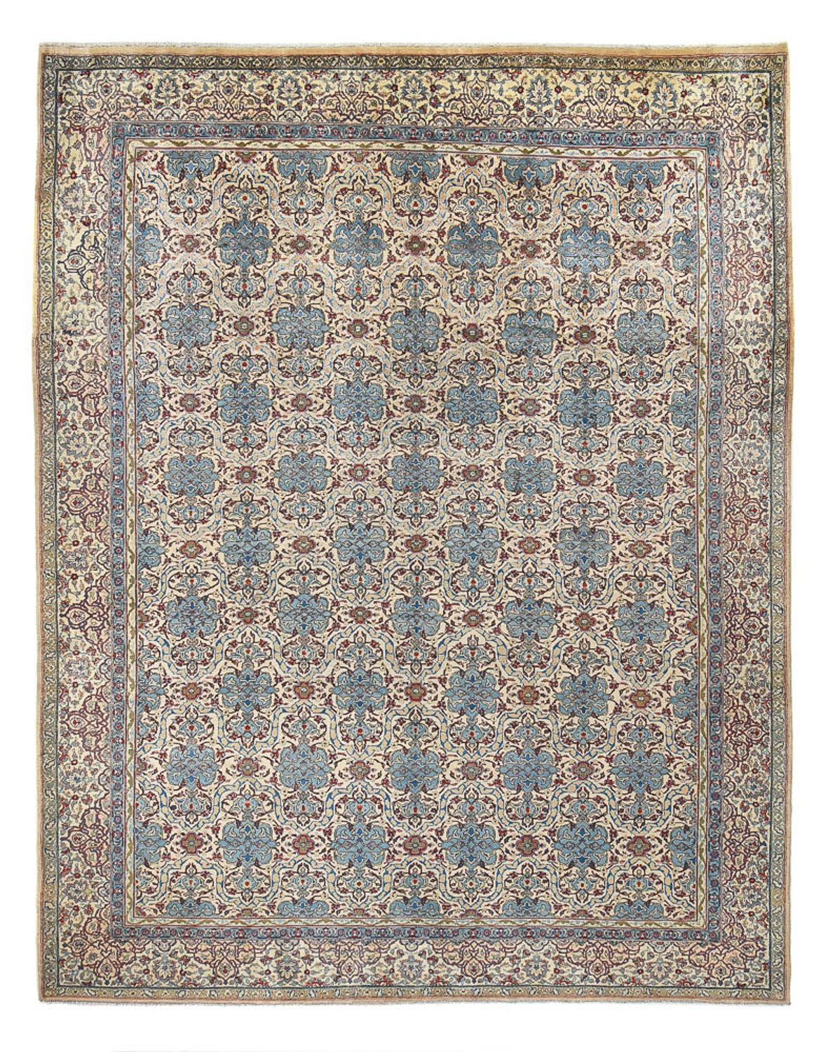 Alfombra persa - Keshan - Real - 396 x 304 cm - arena