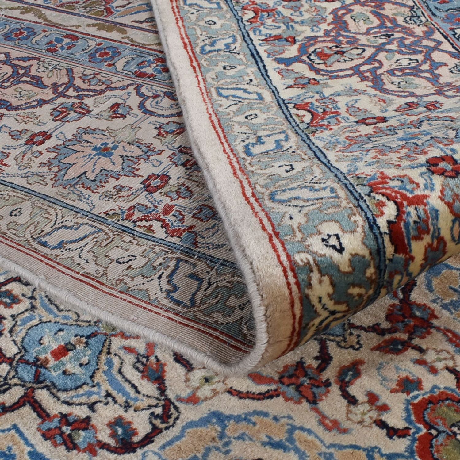 Alfombra persa - Keshan - Real - 396 x 304 cm - arena