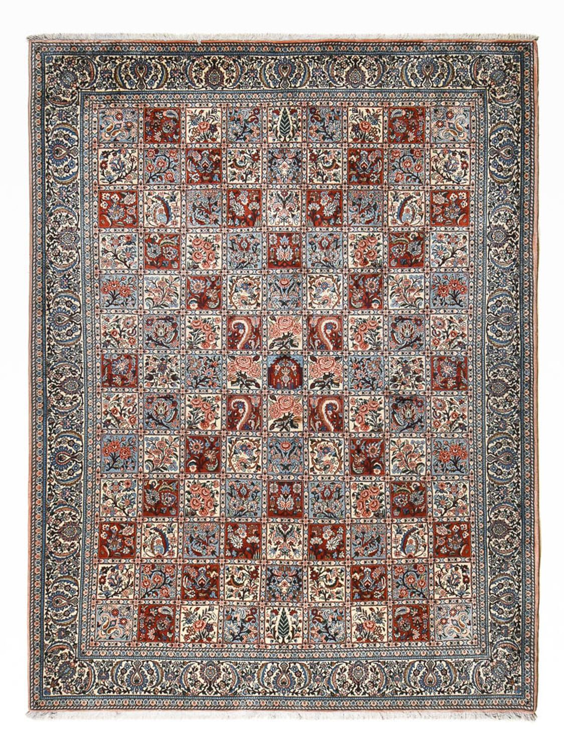 Alfombra persa - Nómada - 348 x 258 cm - azul claro