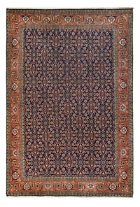 Alfombra persa - Tabriz - 289 x 198 cm - azul oscuro