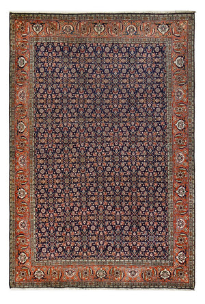 Alfombra persa - Tabriz - 289 x 198 cm - azul oscuro