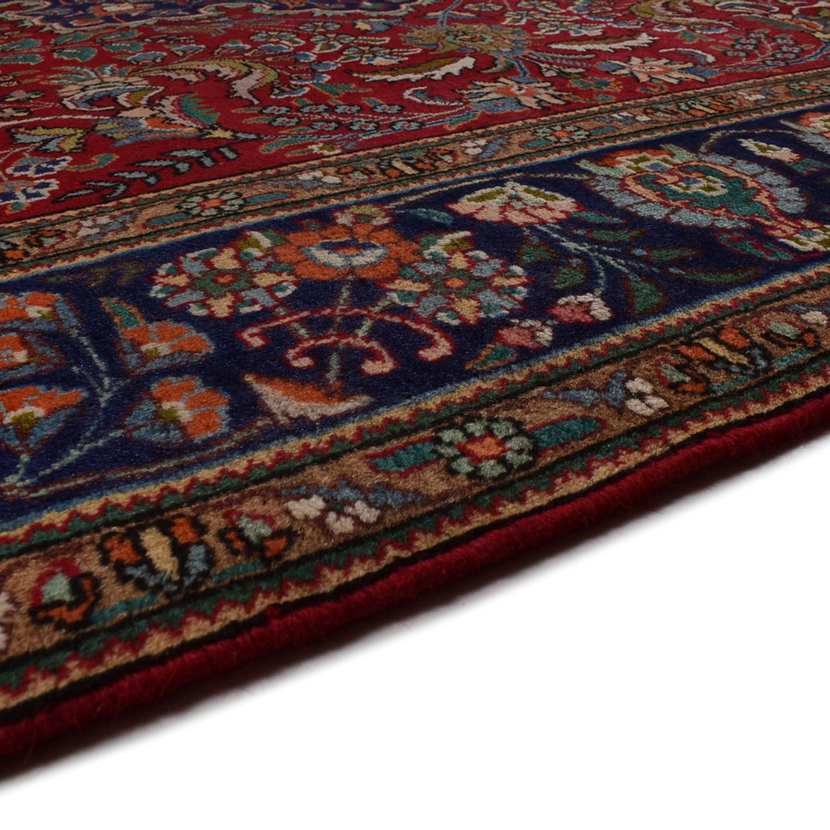 Alfombra persa - Tabriz - 290 x 203 cm - rojo burdeos